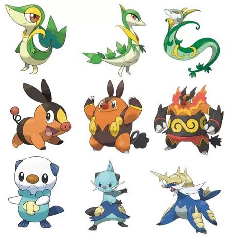 pokemon black starters evolution